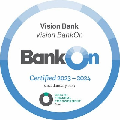 Vision Bank BankOn certified 2023-2024