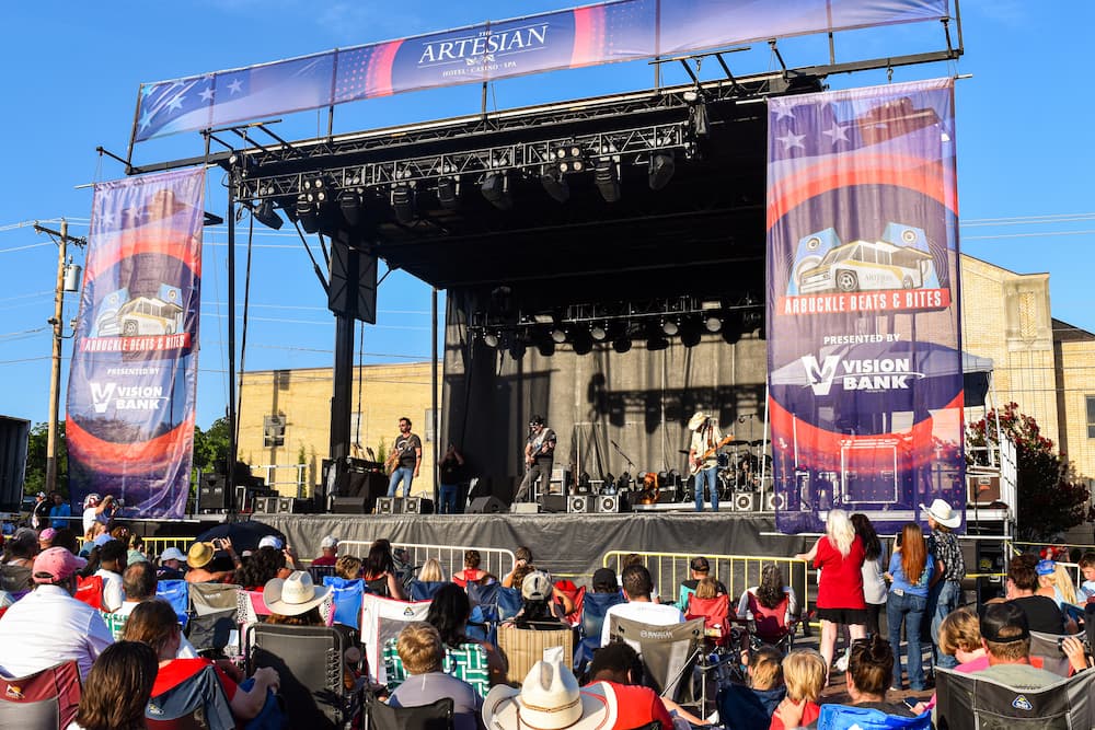 Arbuckle Beats and Bites Stage