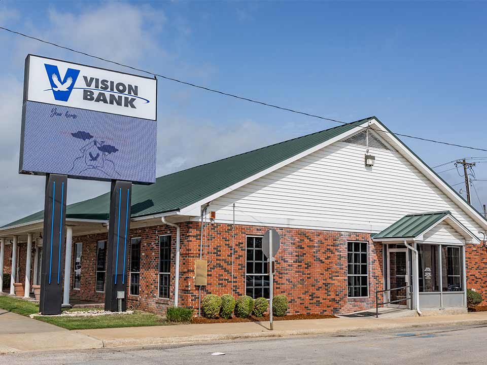 Sulphur Vision Bank Branch Exterior